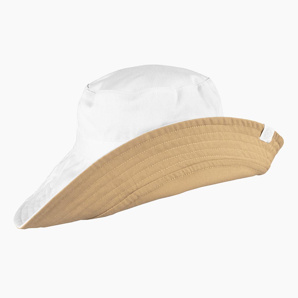 Reversible Sun Bucket Hat UPF 50+ - Sun50 Grey Chambray/Stripe / One Size