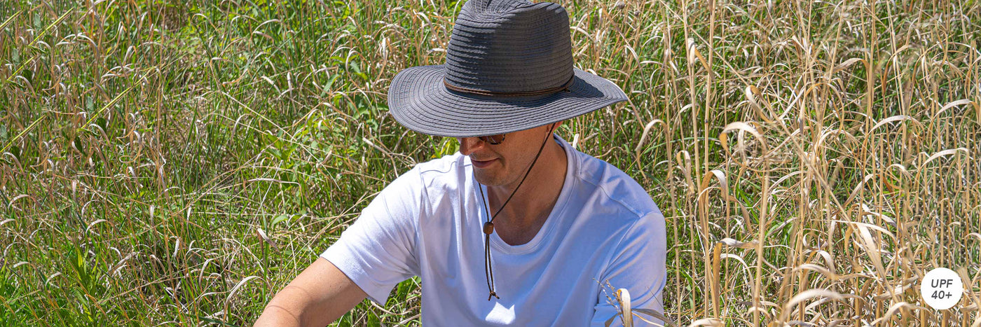 UPF 50+ Sun Protection Wide Brim Sun Hats for Men - Sun50