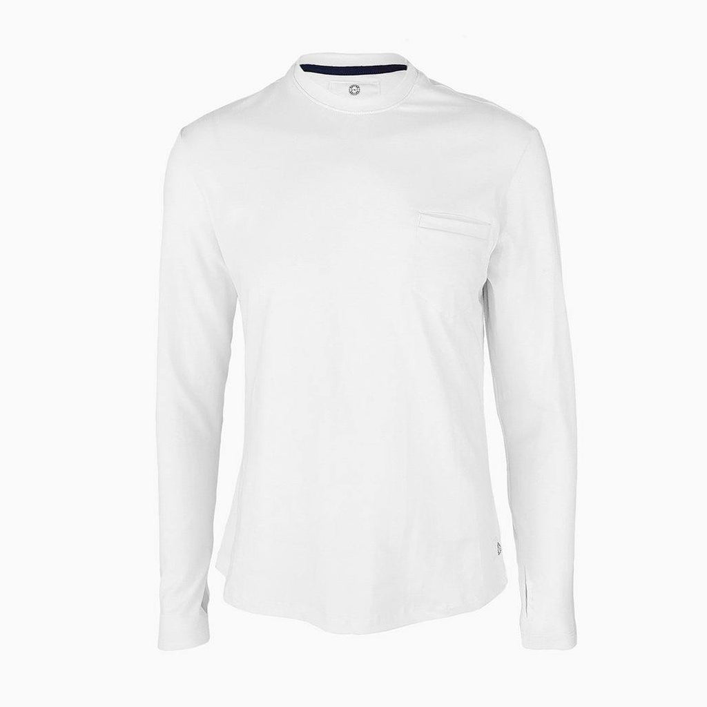 Men Sun Protection UPF 50+ UV Outdoor Long Sleeve T-Shirt White